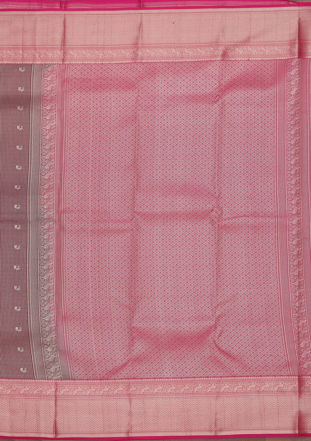 Wine Zariwork Pure Silk Saree