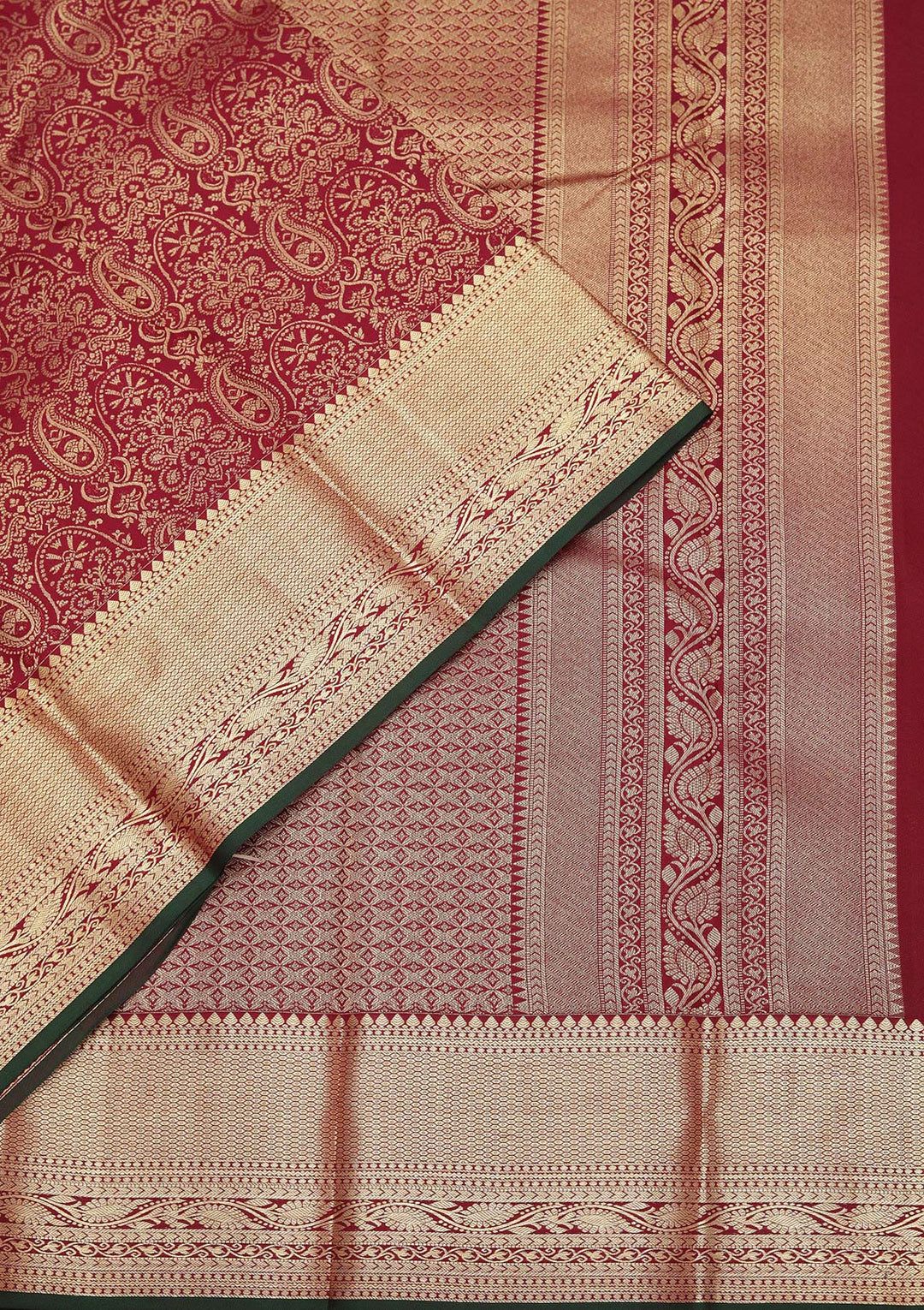 Brown Zariwork Pure Silk Saree