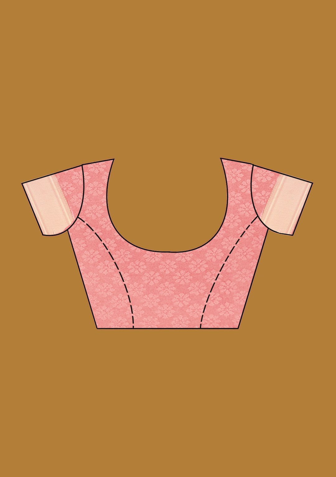 Onion Pink Zariwork Art Silk Saree