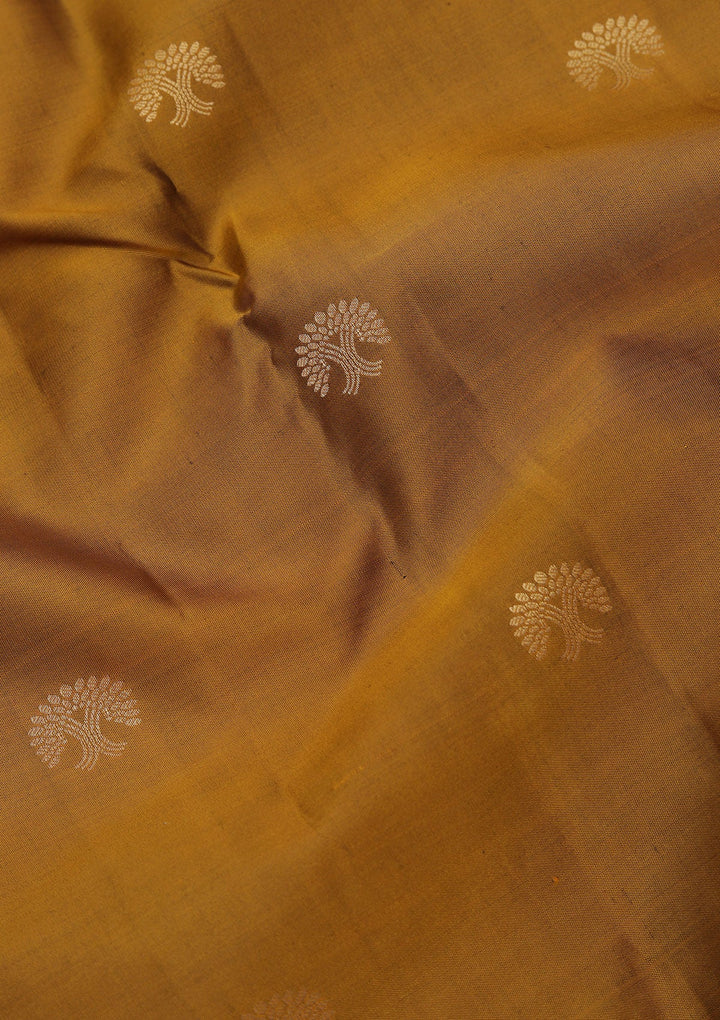 Mehendi Zariwork Pure Silk Saree