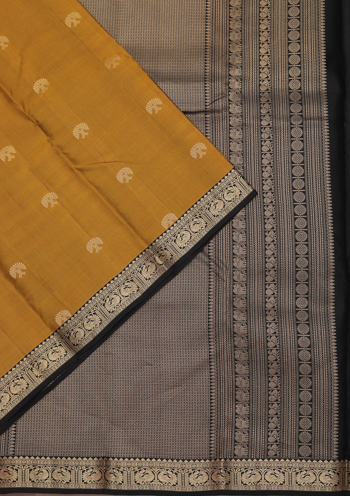 Mehendi Zariwork Pure Silk Saree
