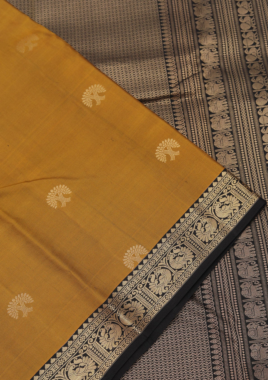 Mehendi Zariwork Pure Silk Saree