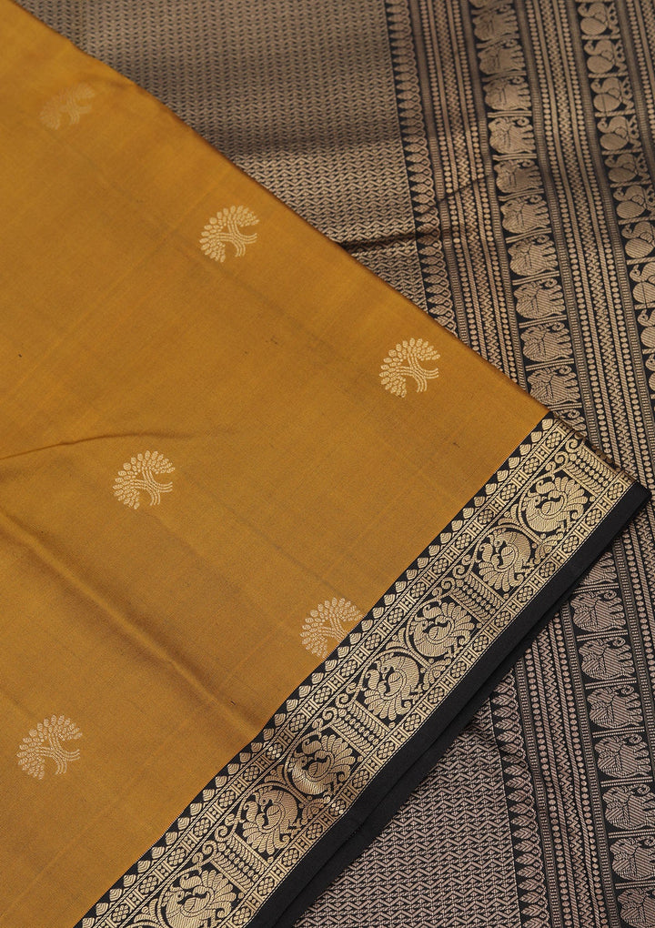 Mehendi Zariwork Pure Silk Saree