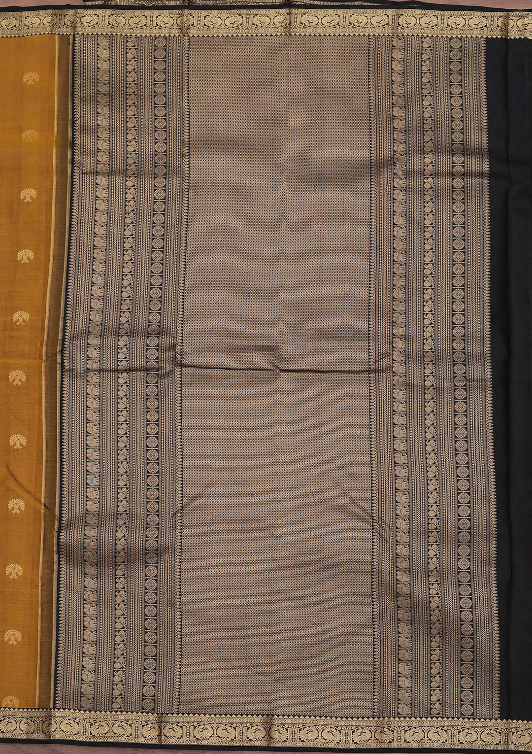 Mehendi Zariwork Pure Silk Saree