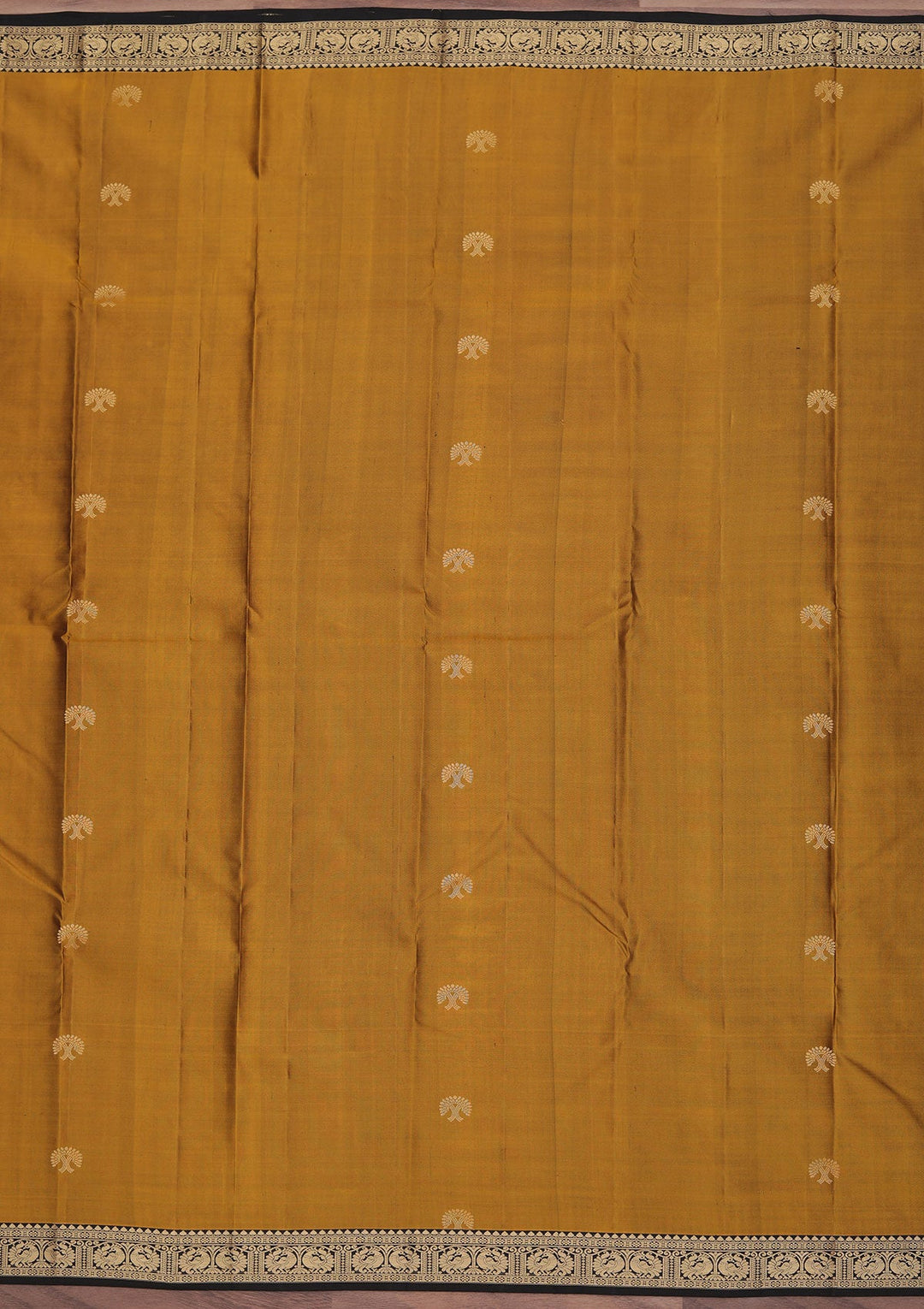 Mehendi Zariwork Pure Silk Saree