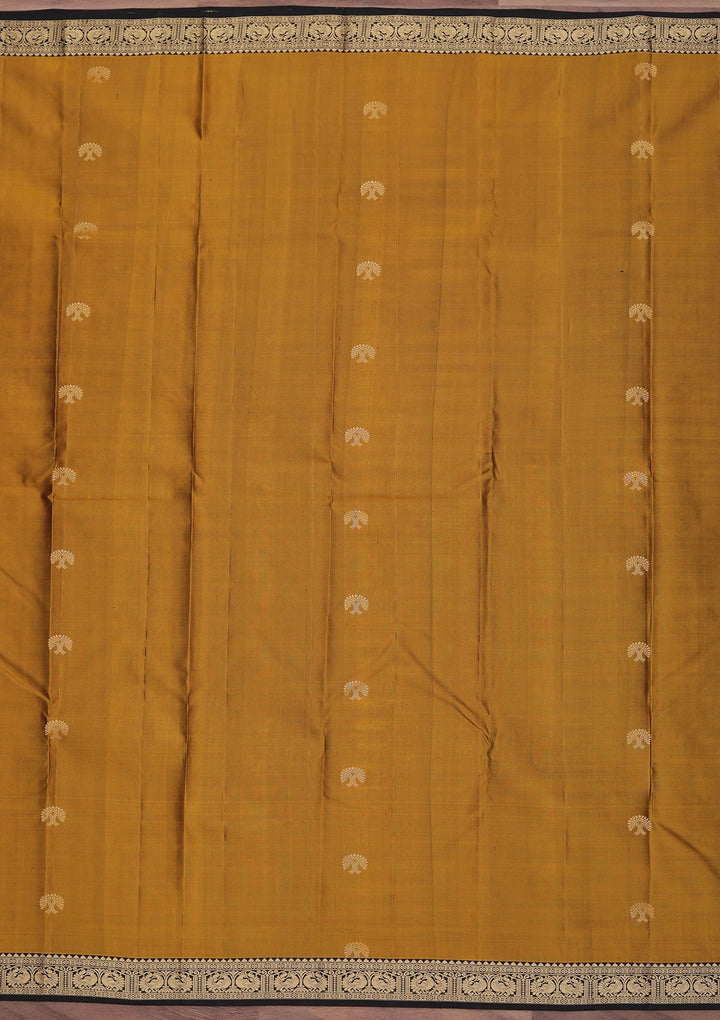 Mehendi Zariwork Pure Silk Saree