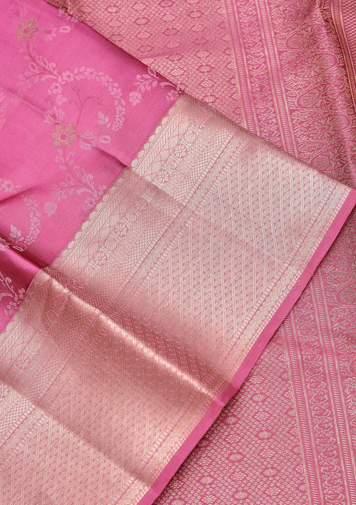 Light Lavender Zariwork Pure Silk Saree