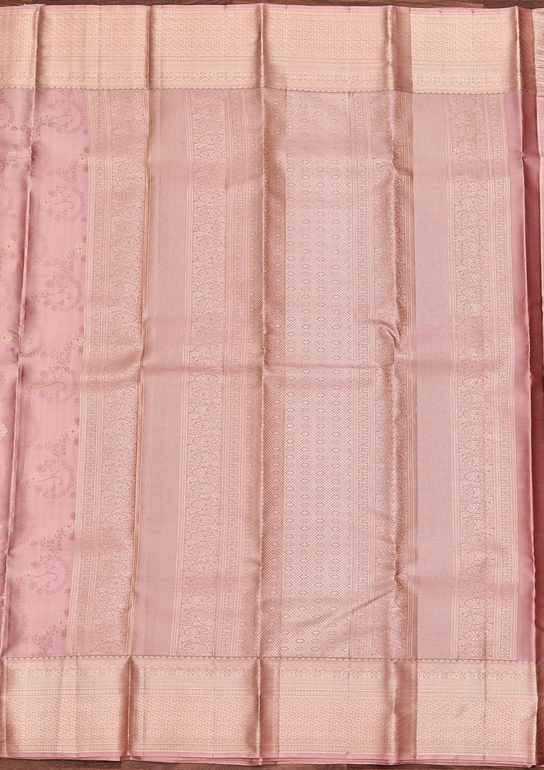 Mauve Zariwork Pure Silk Saree