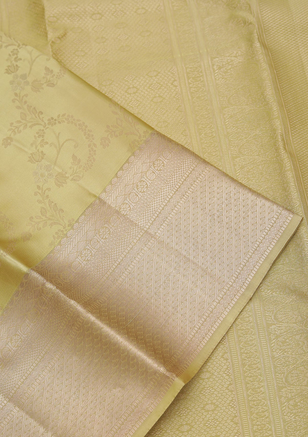 Mehendi Zariwork Pure Silk Saree-koskii