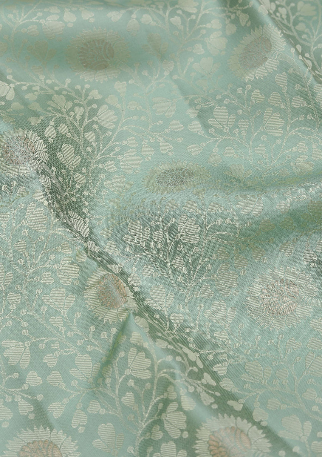 Pista Green Zariwork Pure Silk Saree-koskii