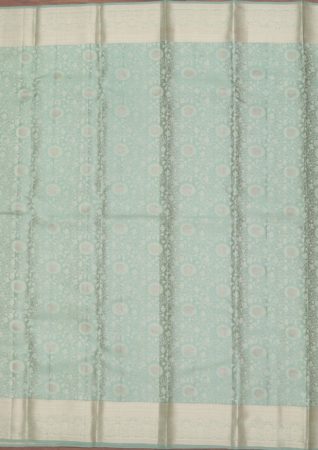 Pista Green Zariwork Pure Silk Saree-koskii