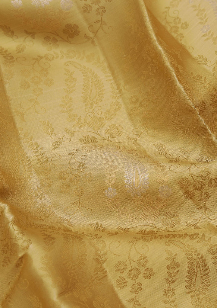 Gold Zariwork Pure Silk Saree
