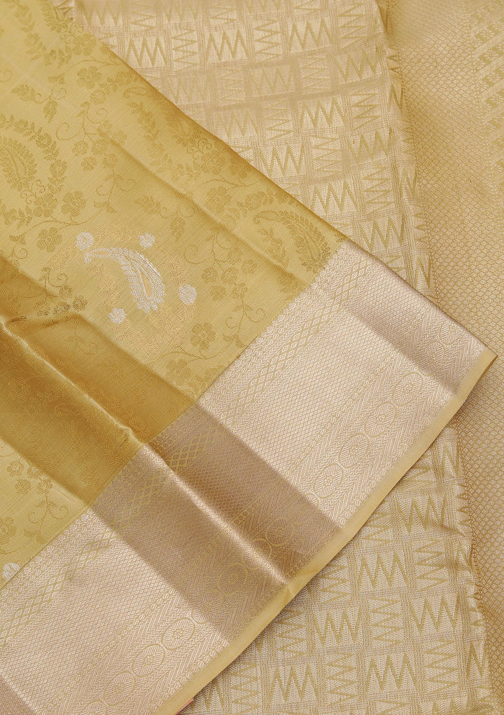 Gold Zariwork Pure Silk Saree