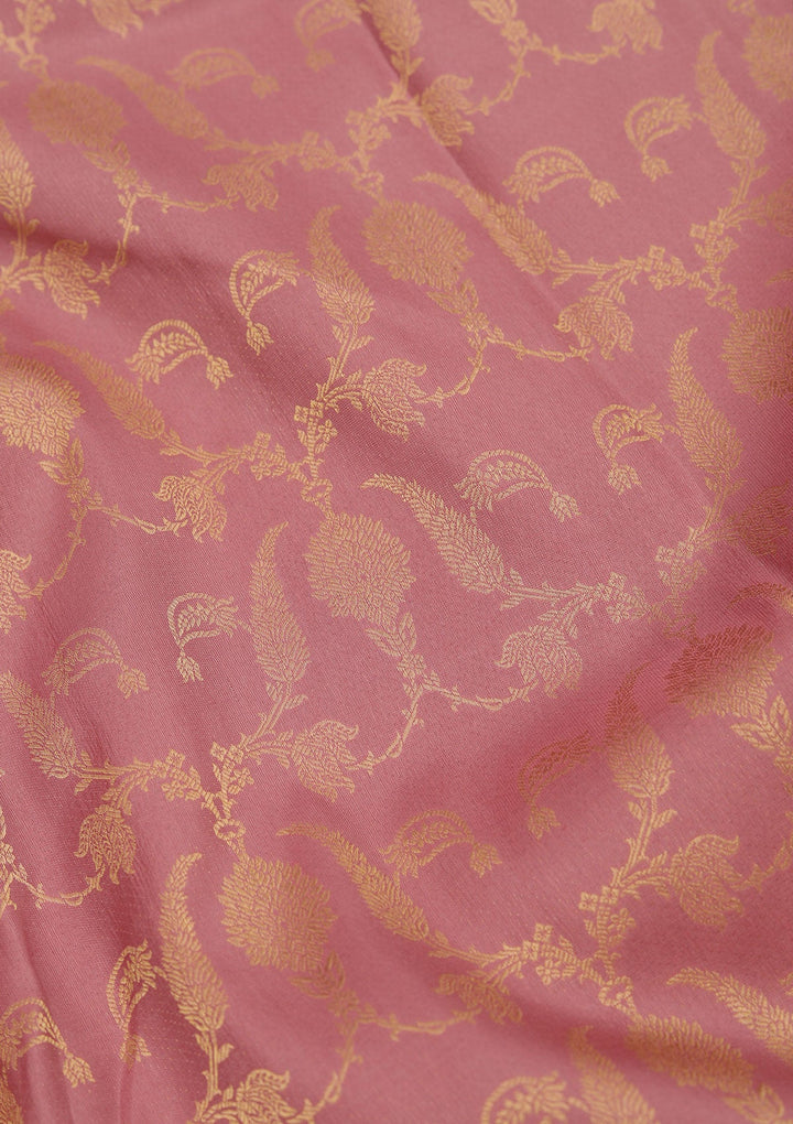Dark Lavender Zariwork Pure Silk Saree