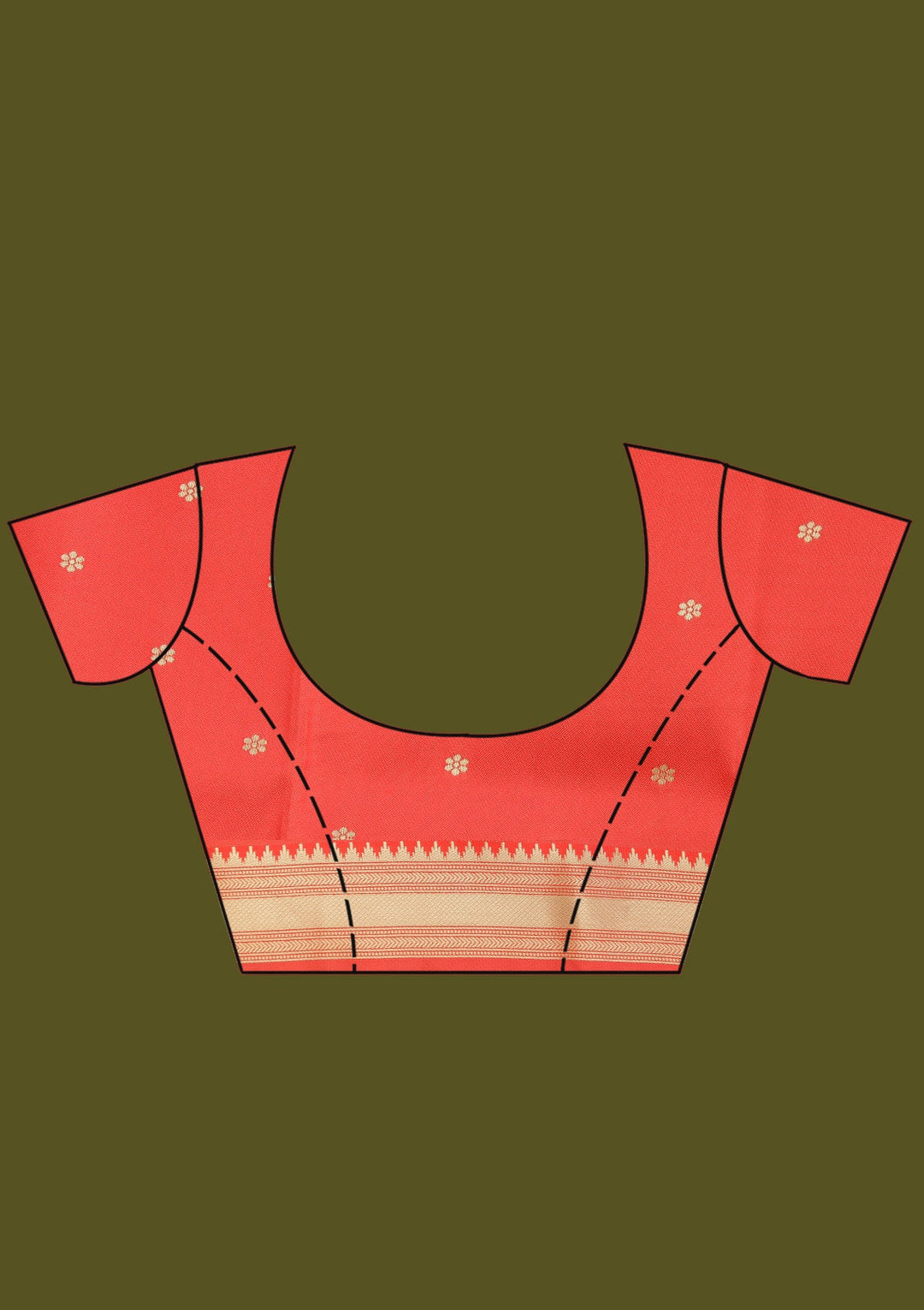 Off White Zariwork (Gold) Silk Silk Saree