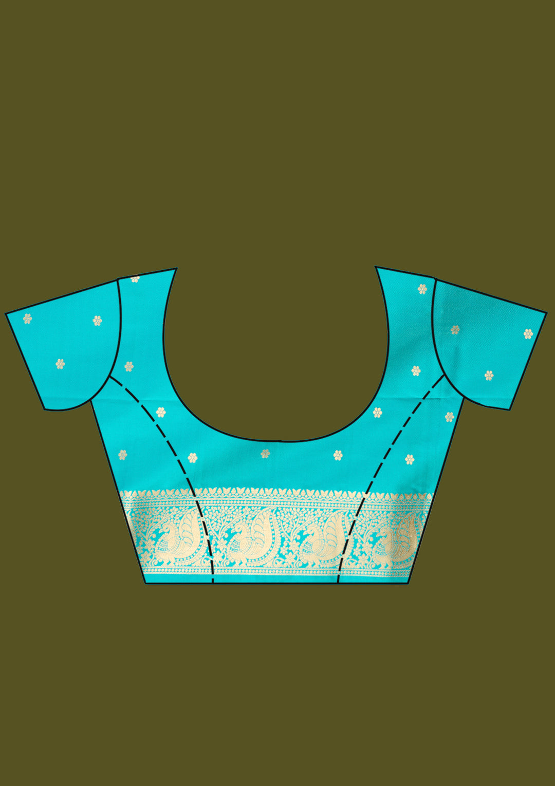 Off White Zariwork (Gold) Silk Silk Saree