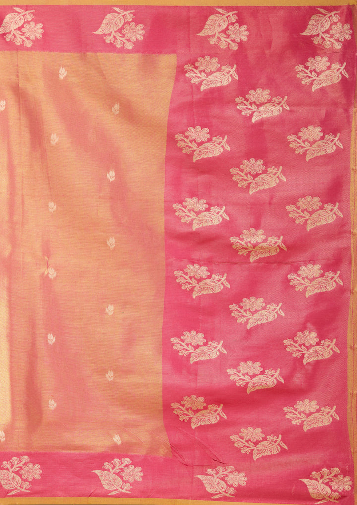 Onion Pink Zariwork (Gold) Silk Saree