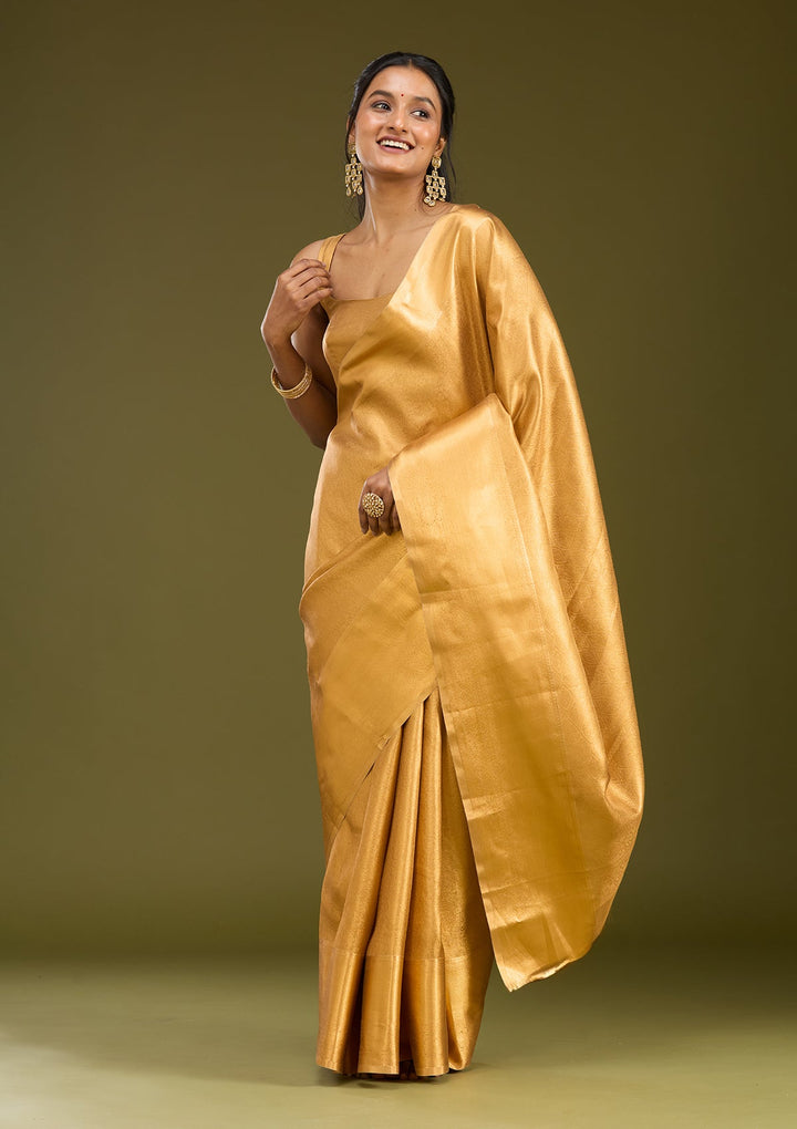 Gold Zardozi (Gold) Silk Saree