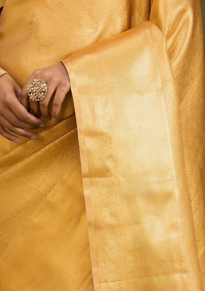 Gold Zardozi (Gold) Silk Saree