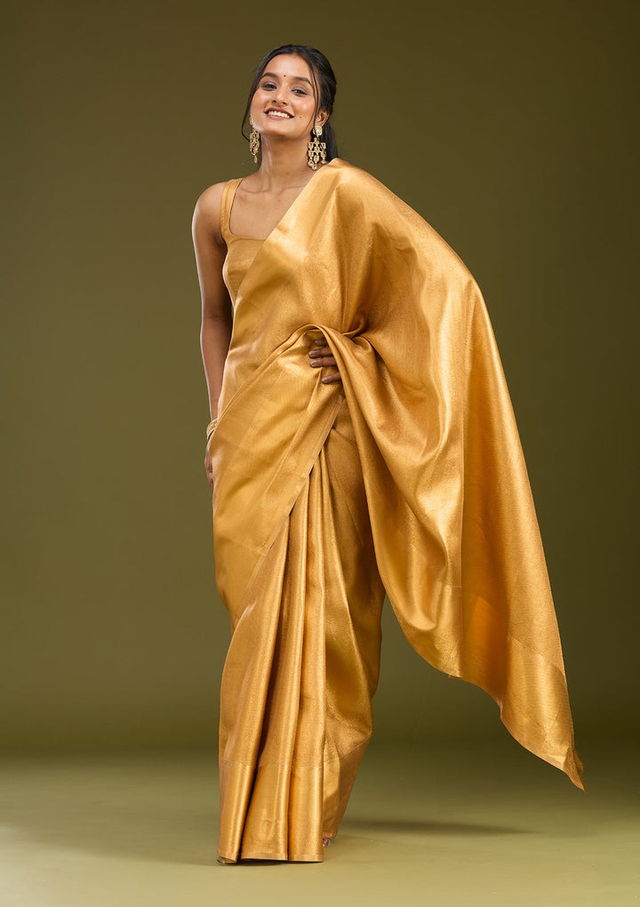 Gold Zardozi (Gold) Silk Saree