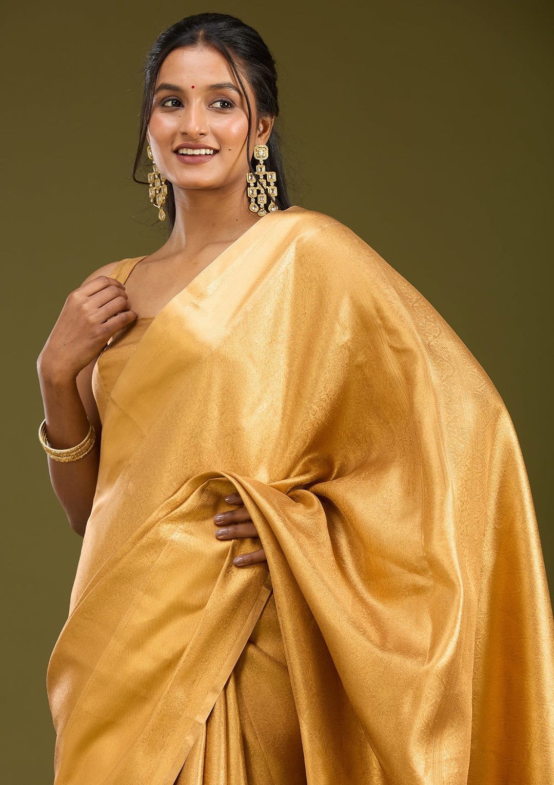 Gold Zardozi (Gold) Silk Saree