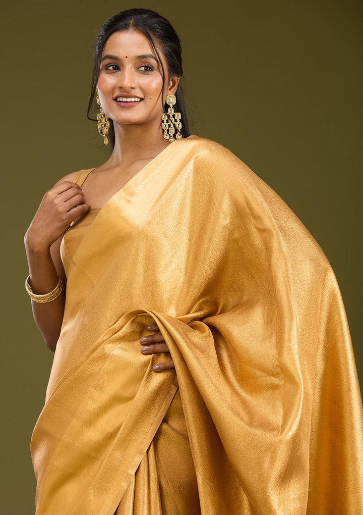 Gold Zardozi (Gold) Silk Saree