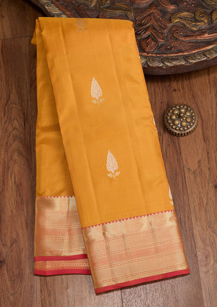 Mustard Zariwork (Gold) Pure Silk Silk_Saree