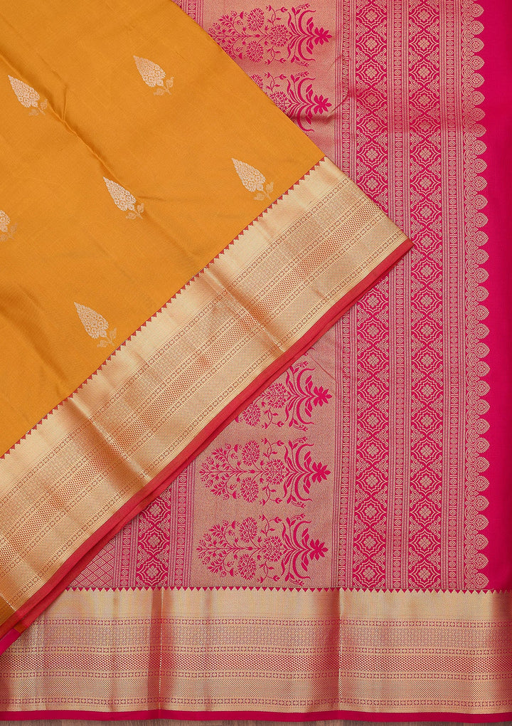 Mustard Zariwork (Gold) Pure Silk Silk_Saree
