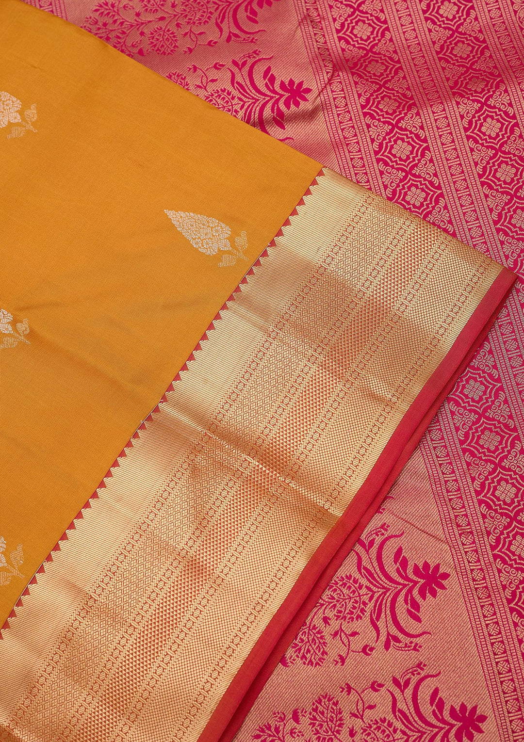Mustard Zariwork (Gold) Pure Silk Silk_Saree