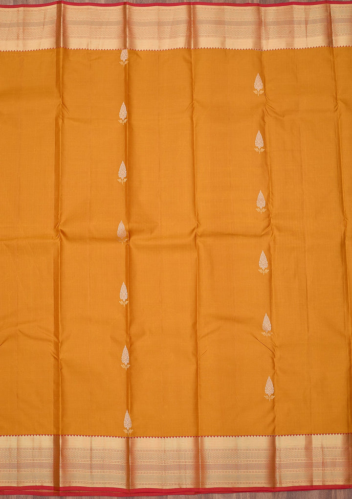 Mustard Zariwork (Gold) Pure Silk Silk_Saree