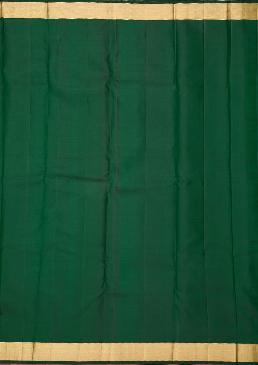 Bottle Green Zariwork (Gold) Silk Silk_Saree