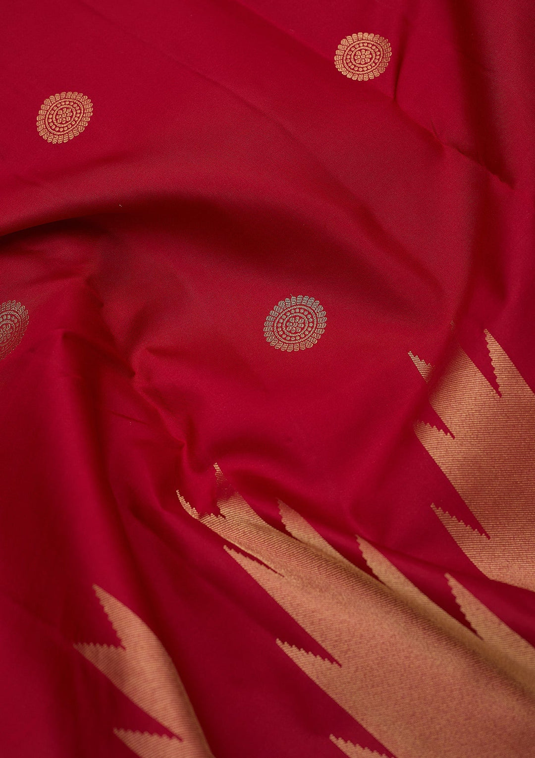 Red Zariwork (Gold) Silk Silk_Saree