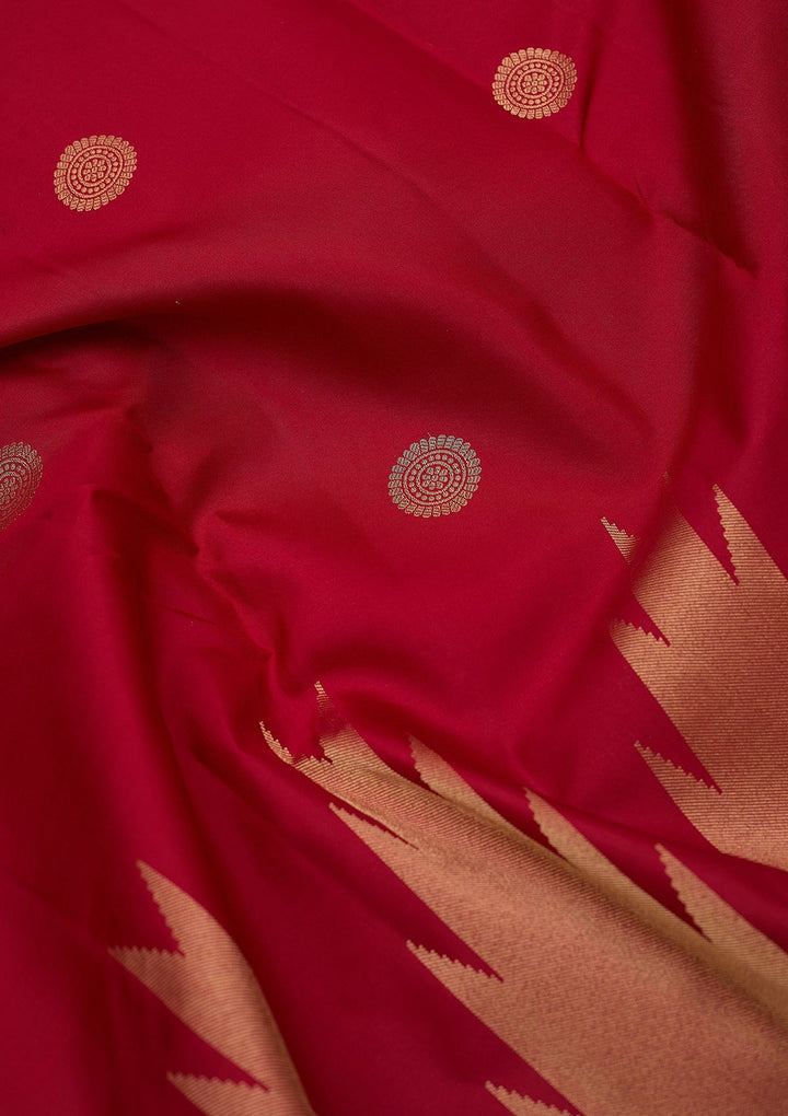 Red Zariwork (Gold) Silk Silk_Saree