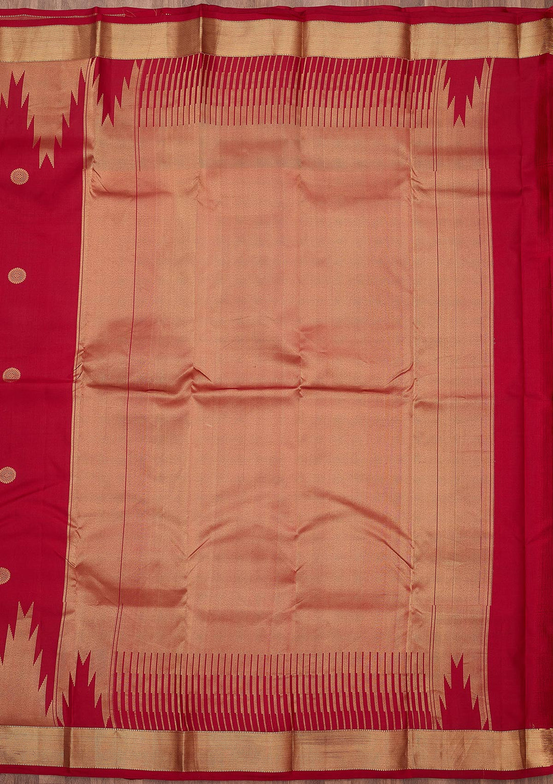 Red Zariwork (Gold) Silk Silk_Saree