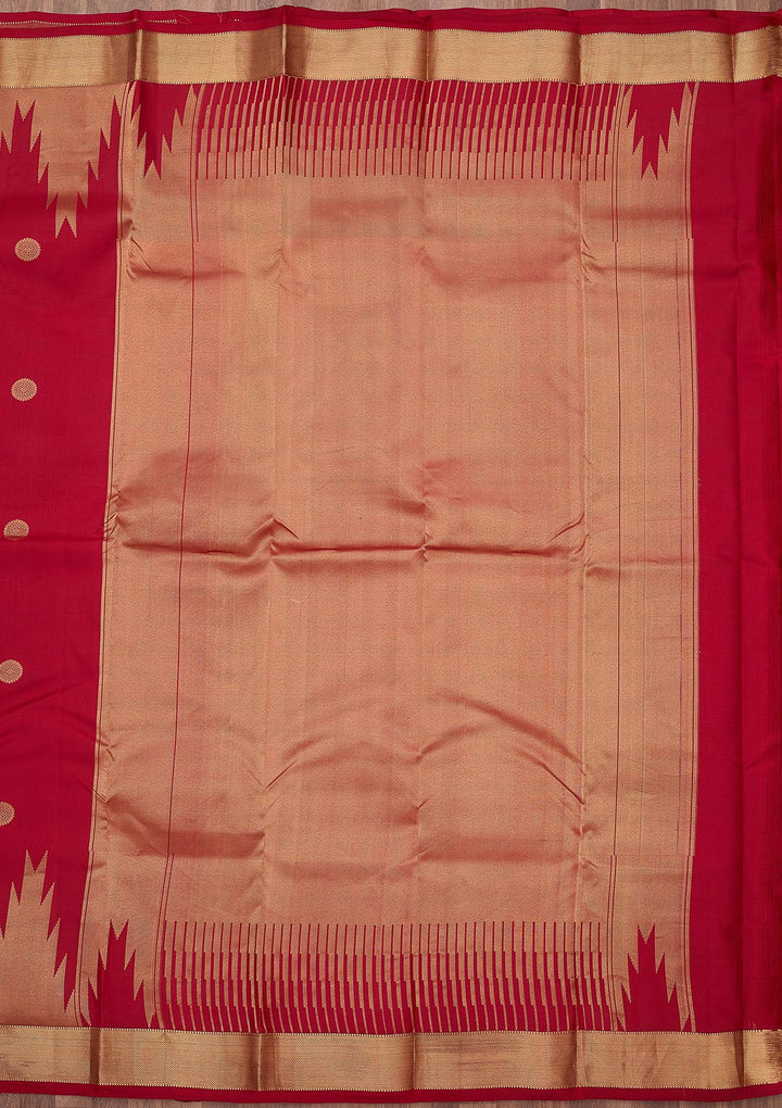 Red Zariwork (Gold) Silk Silk_Saree