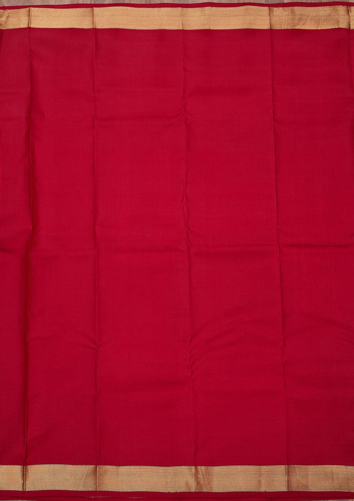 Red Zariwork (Gold) Silk Silk_Saree