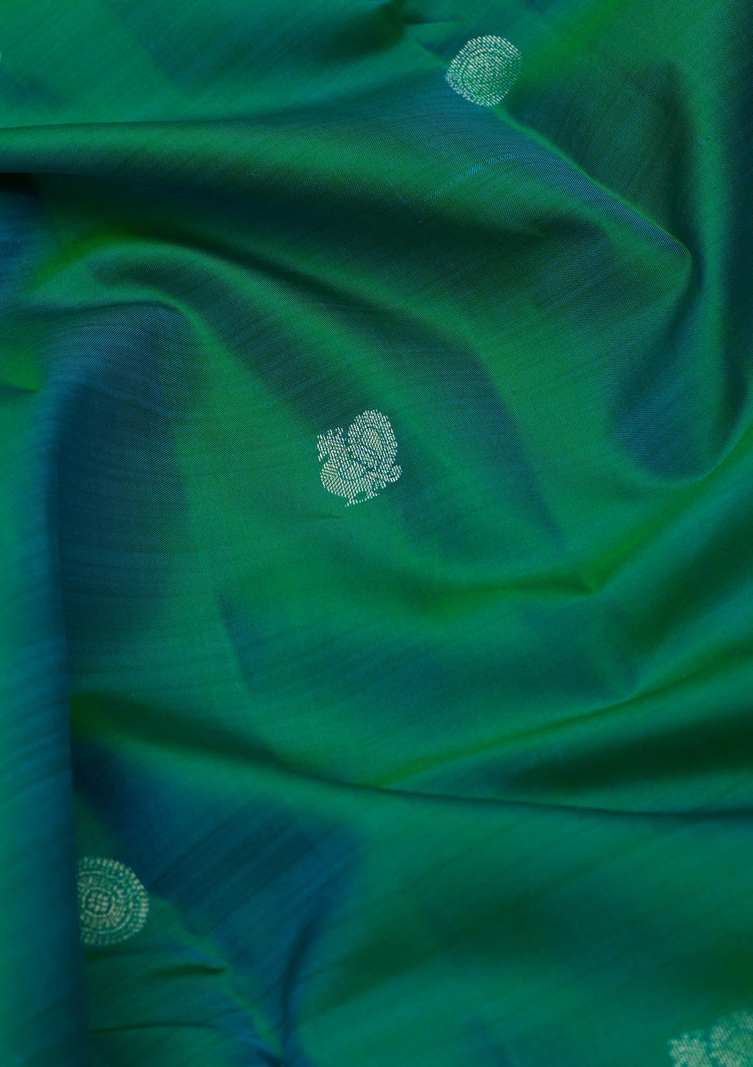 Peacock Blue Zariwork (Gold) Pure Silk Silk_Saree