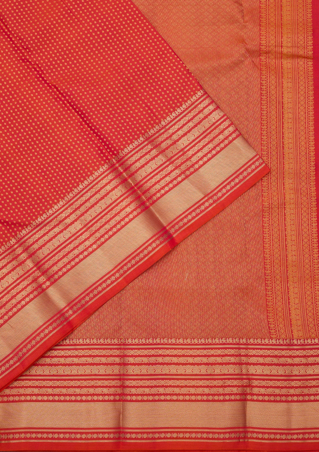 Orange Zariwork (Gold) Pure Silk Silk_Saree