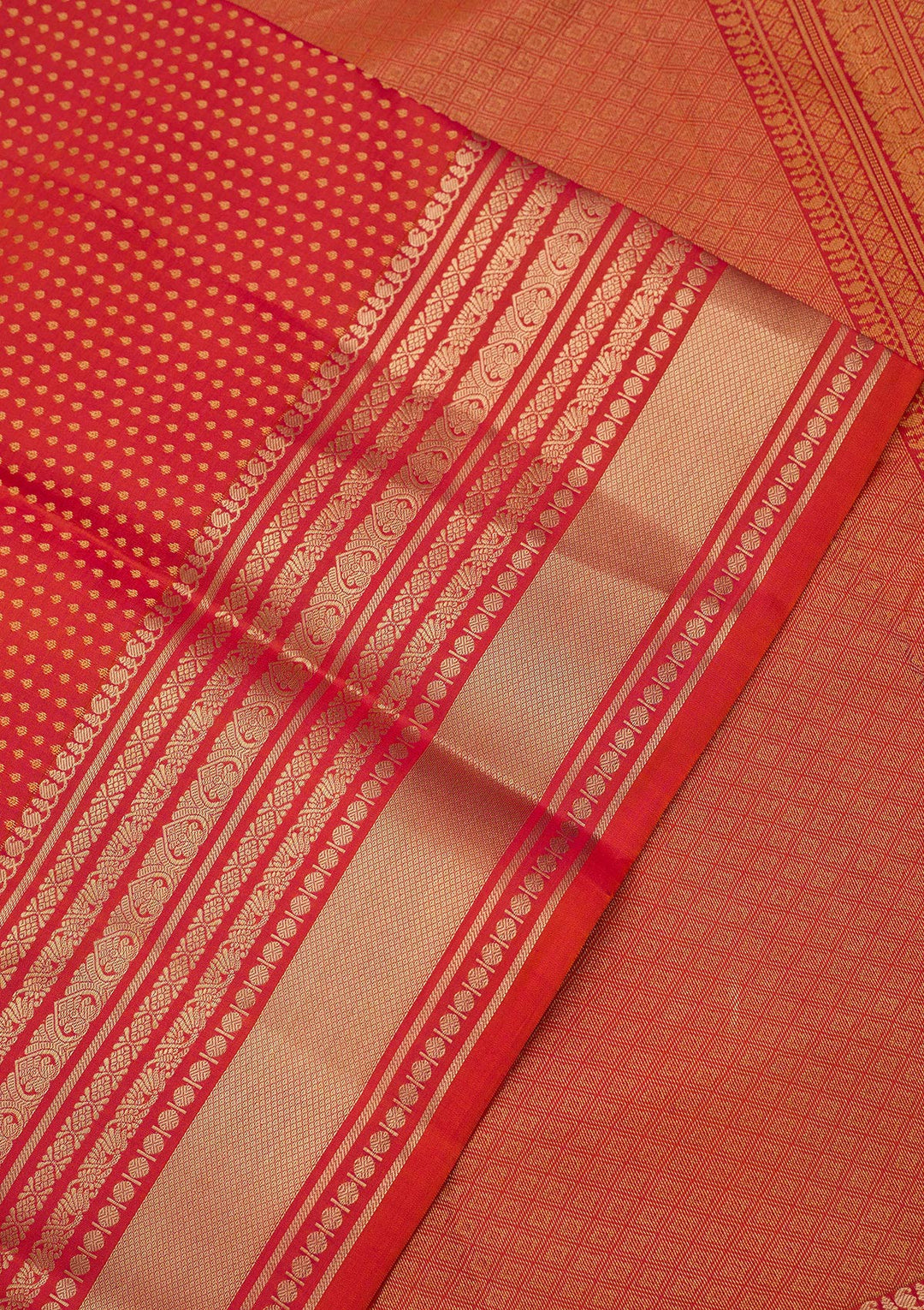 Orange Zariwork (Gold) Pure Silk Silk_Saree