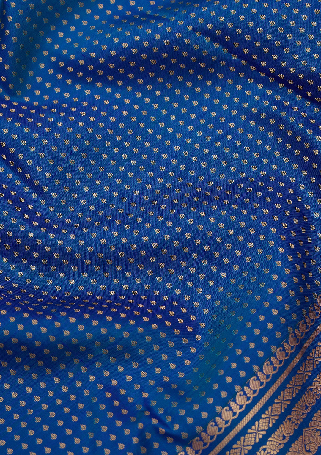 Royal Blue Zariwork (Gold) Pure Silk Silk_Saree