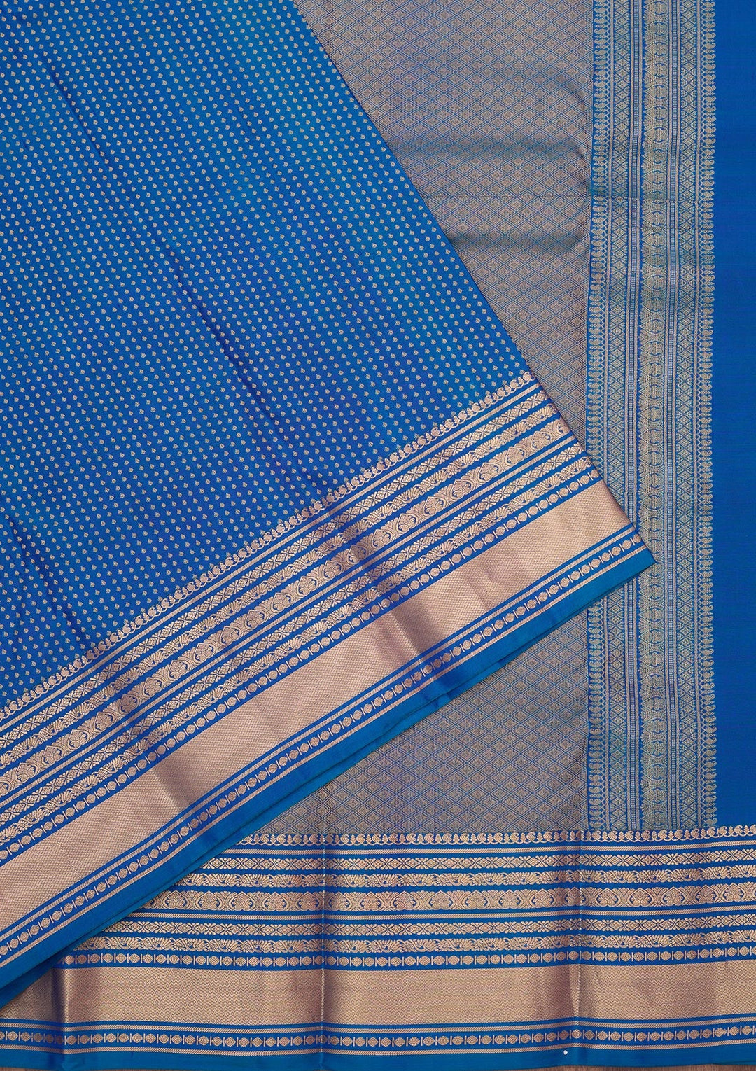 Royal Blue Zariwork (Gold) Pure Silk Silk_Saree