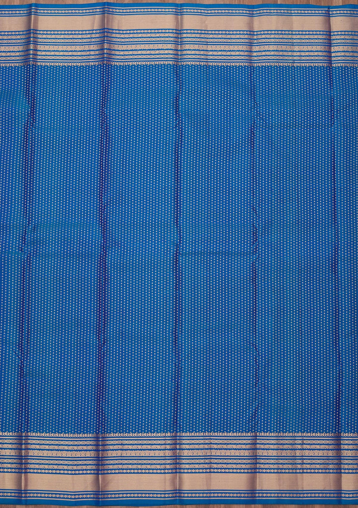 Royal Blue Zariwork (Gold) Pure Silk Silk_Saree