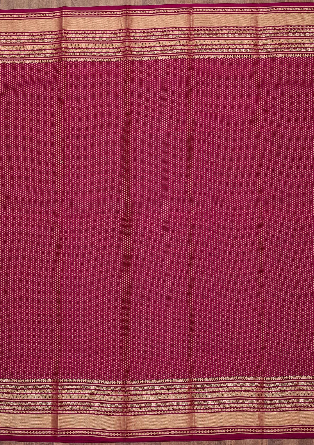 Wine Zariwork (Gold) Pure Silk Silk_Saree