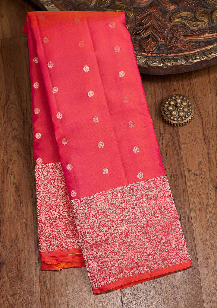 Red Zariwork (Gold) Pure Silk Silk_Saree