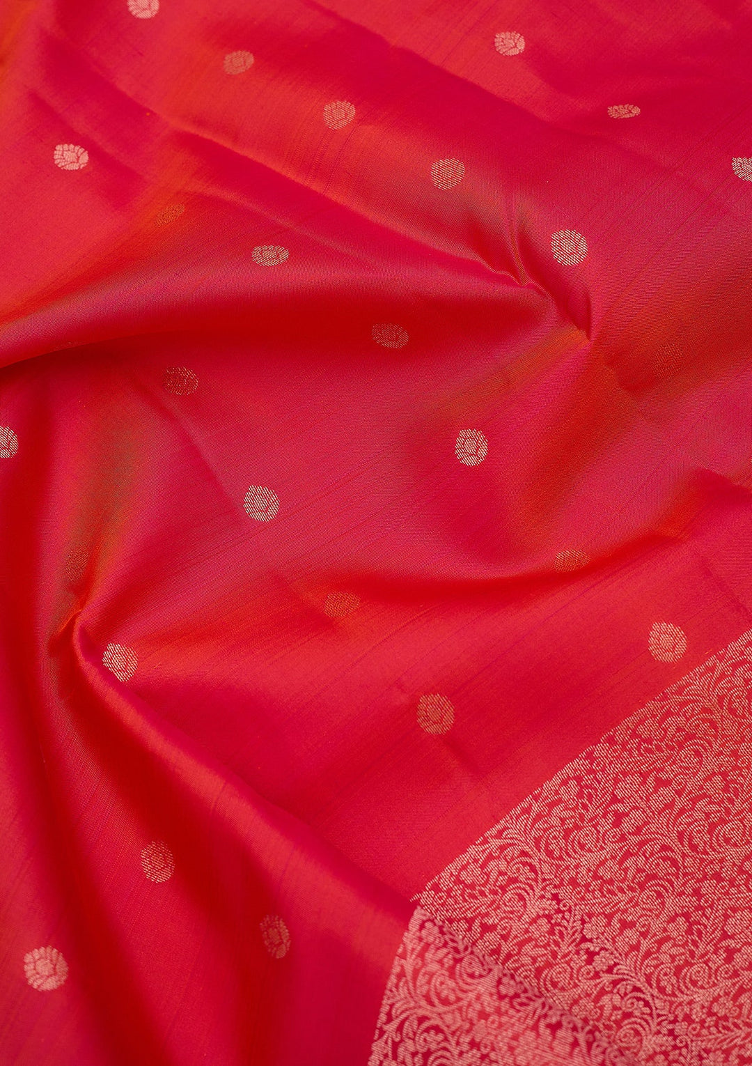 Red Zariwork (Gold) Pure Silk Silk_Saree