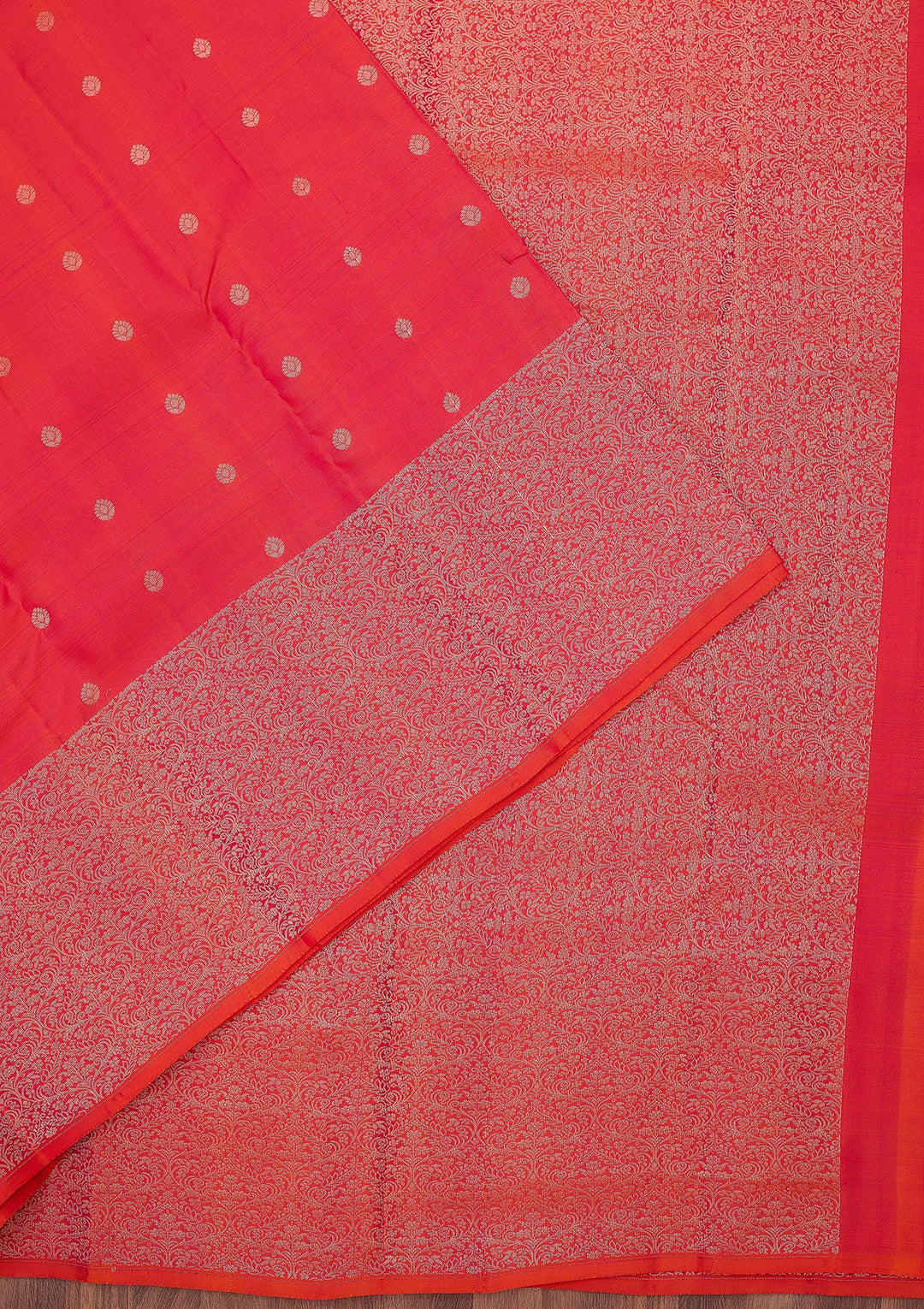 Red Zariwork (Gold) Pure Silk Silk_Saree
