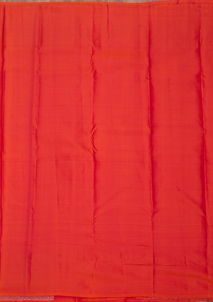 Red Zariwork (Gold) Pure Silk Silk_Saree
