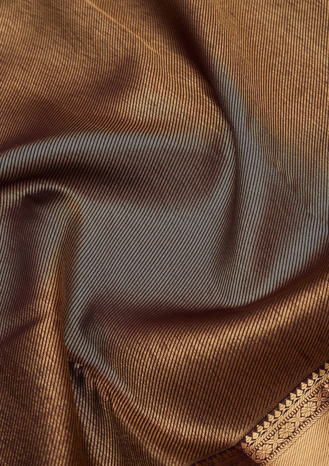 Brown Zariwork (Gold) Pure Silk Silk_Saree