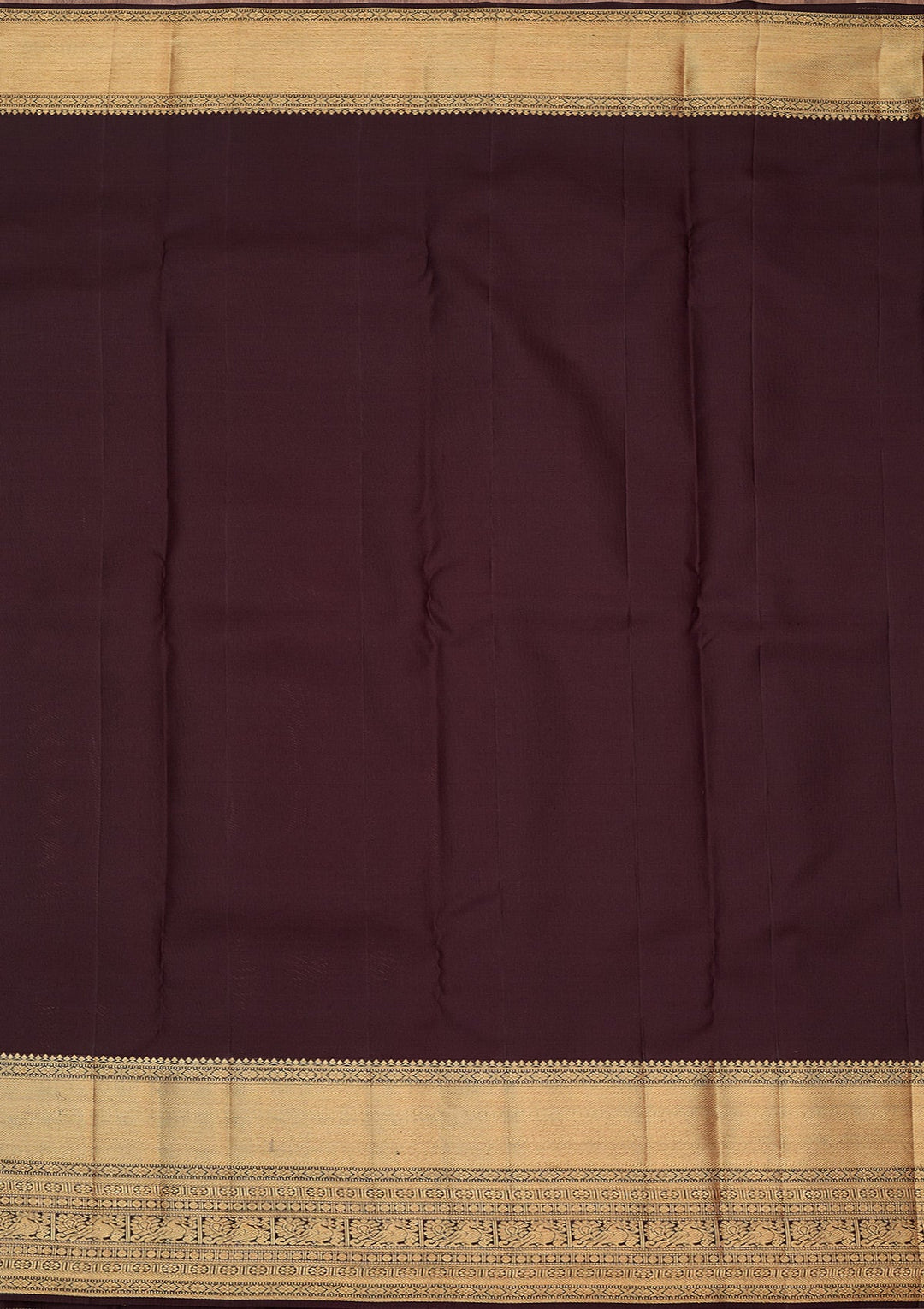 Brown Zariwork (Gold) Pure Silk Silk_Saree