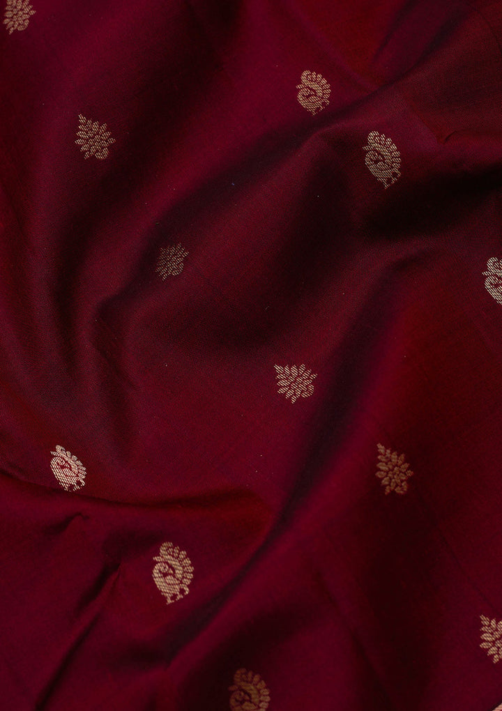 Brown Zariwork (Gold) Pure Silk Silk_Saree
